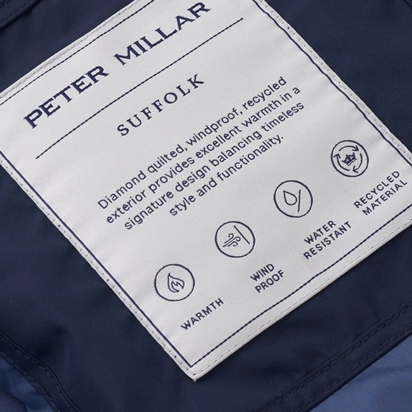 Peter Millar  Suffolk Coat Crown Navy Blue - Picture 5 of 5